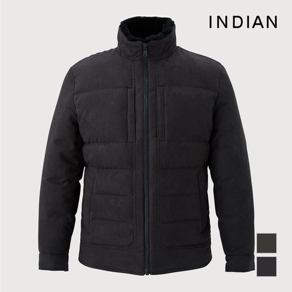 INDIAN 男性 人工スエード ダウンジャンパー_MITCLXW9301