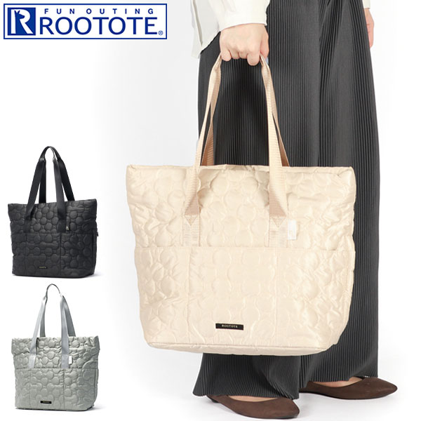 トートバッグ レディース 大きめ A4 ファスナー付き 軽量 キルティング LT.フディルー.エンチャント-A 1133