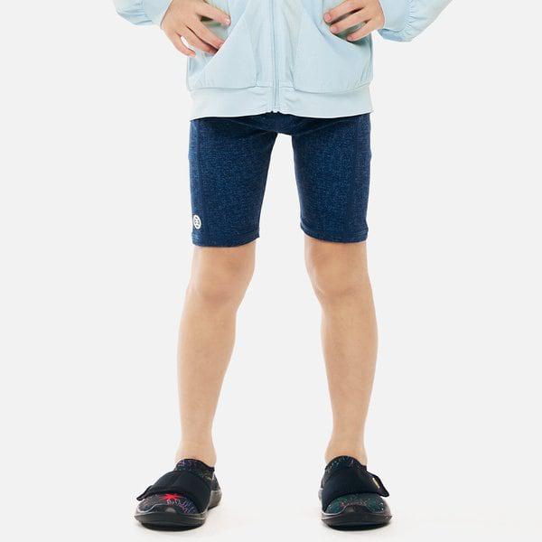 [] キッズエッセンシャル4部丈ウォーターレギンスインディゴブルー(B6SKWLG301IDB)