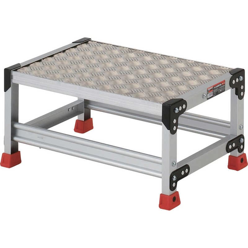 トラスコ中山　作業用踏台 アルミ製縞板タイプ 天板寸法600X400XH300　TSFC-163