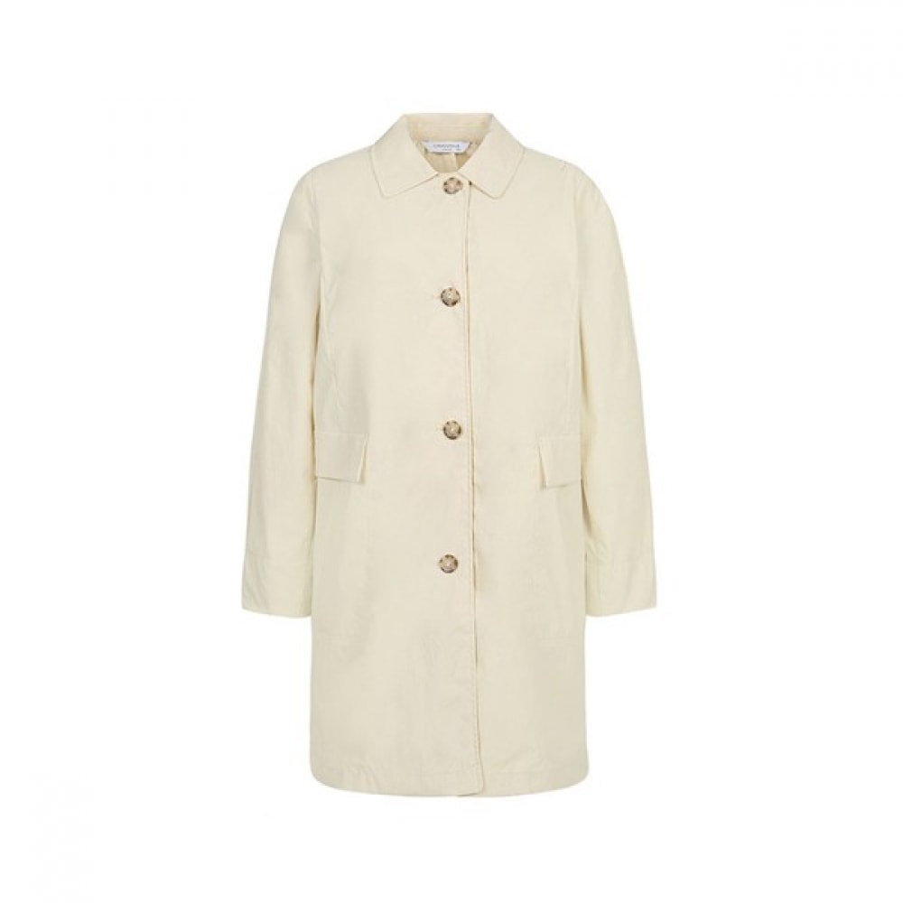 [クロコダイルレディ] ライトイエローベーシックカラーカジュアルコートCLCMCT102