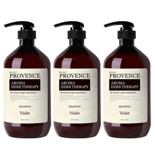 プロバンス アロマハーブ シャンプー バイオレット 1000ml x 3個 (鎮静/弾力/保湿/栄養供給/活力/光彩/しわ防止)