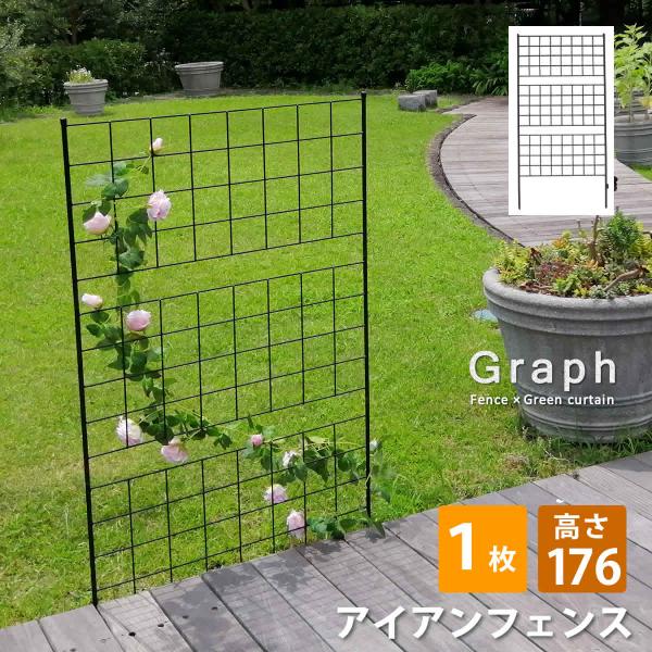 ガーデンフェンス アイアン フェンス diy おしゃれ 花壇 外構 柵 格子 シンプル 刺すだけ 目隠し アイアン フェンス 高さ176 1枚