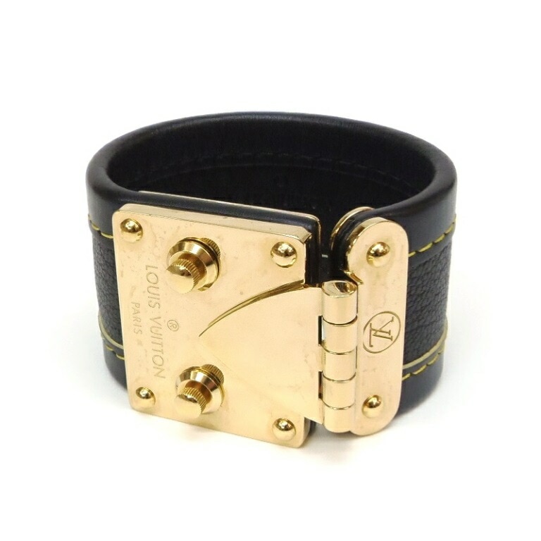 ﾙｲｳﾞｨﾄﾝ ﾌﾞﾚｽﾚｯﾄ ﾌﾞﾗｽﾚｾﾘｭｰﾙ M92750 黒 ｽﾊﾘ 【中古】(61810)