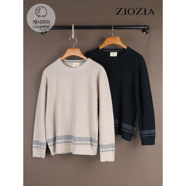 裾ブロックカシミアラウンドニット ABC4ER1101 A _P371788676