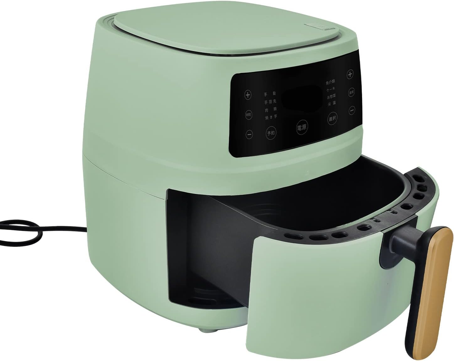 Kaitou ノンフライヤー 家庭用 5L大容量 油なし 中断記憶 電気フライヤー タッチパネル 日本語説明書付き ノーオイルフライヤー フライヤー 油なし揚げ 油を使わず 低カロリー ダイエット 健