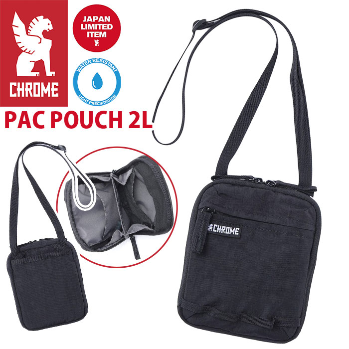 ショルダーバッグ PAC POUCH 2L ミニショルダーバッグ 正規品 メンズ レディース ポーチショルダー ミニバッグ ショルダー バッグ ポーチ バッグインバッグ 黒 軽量 JP244