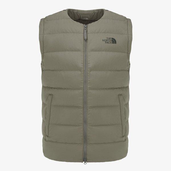 [公式] NV1DR54B 男性ポプラダウンベスト (RDS) GRAYISH KHAKI