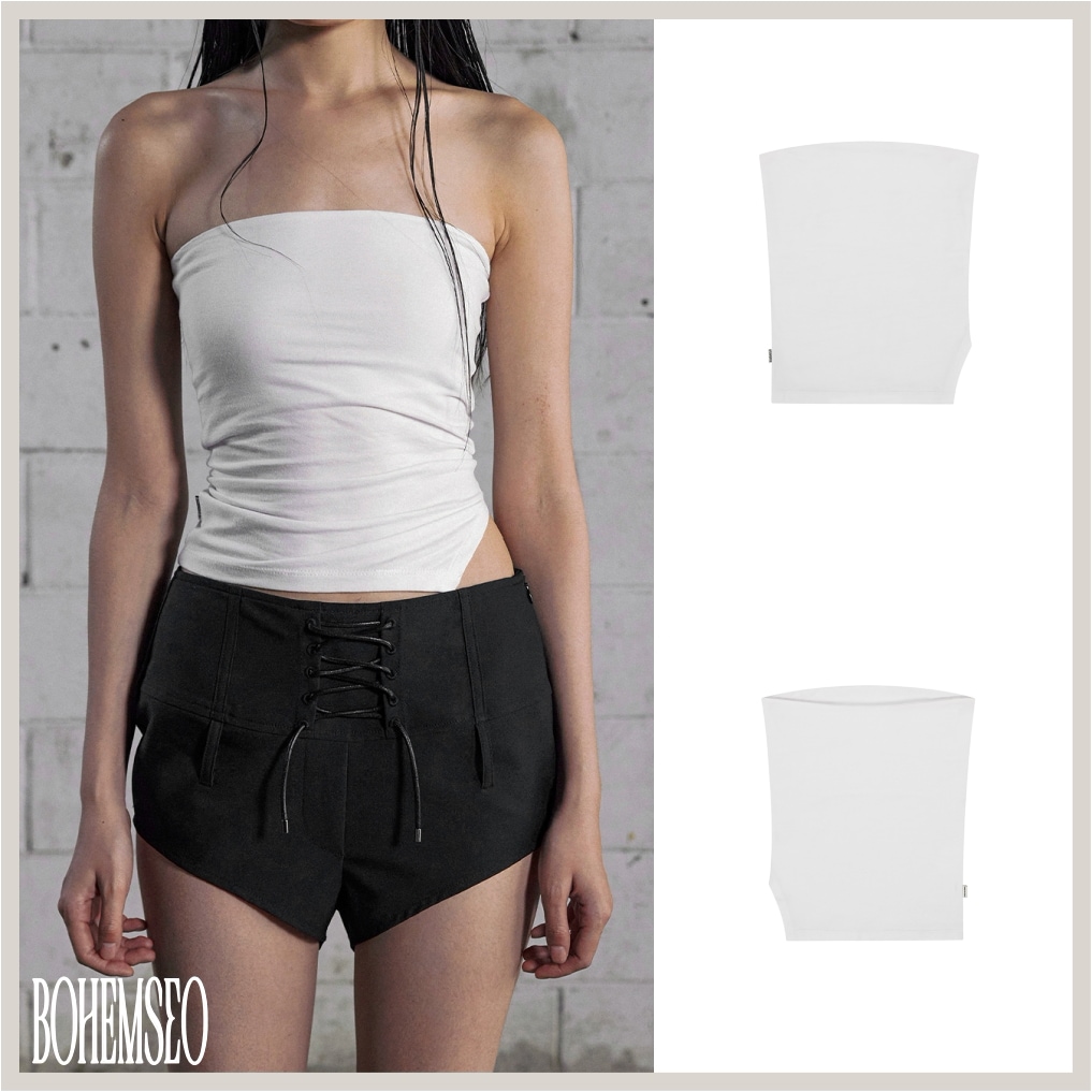 BOHEMSEO BASIC SLIT TUBE TOP