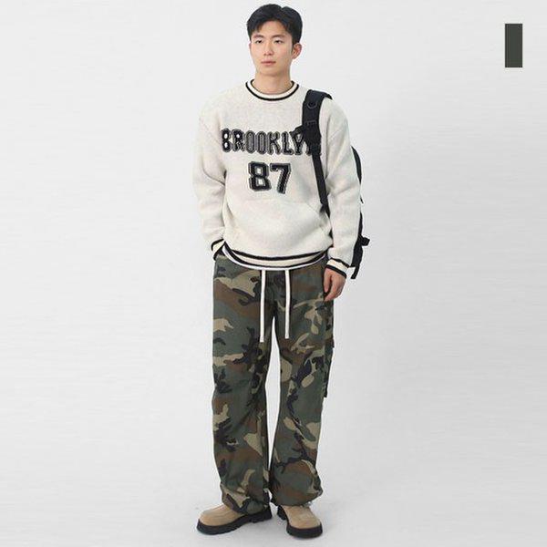 男女兼用ミリタリーカモワイドバンディングカーゴパンツ SCJP003