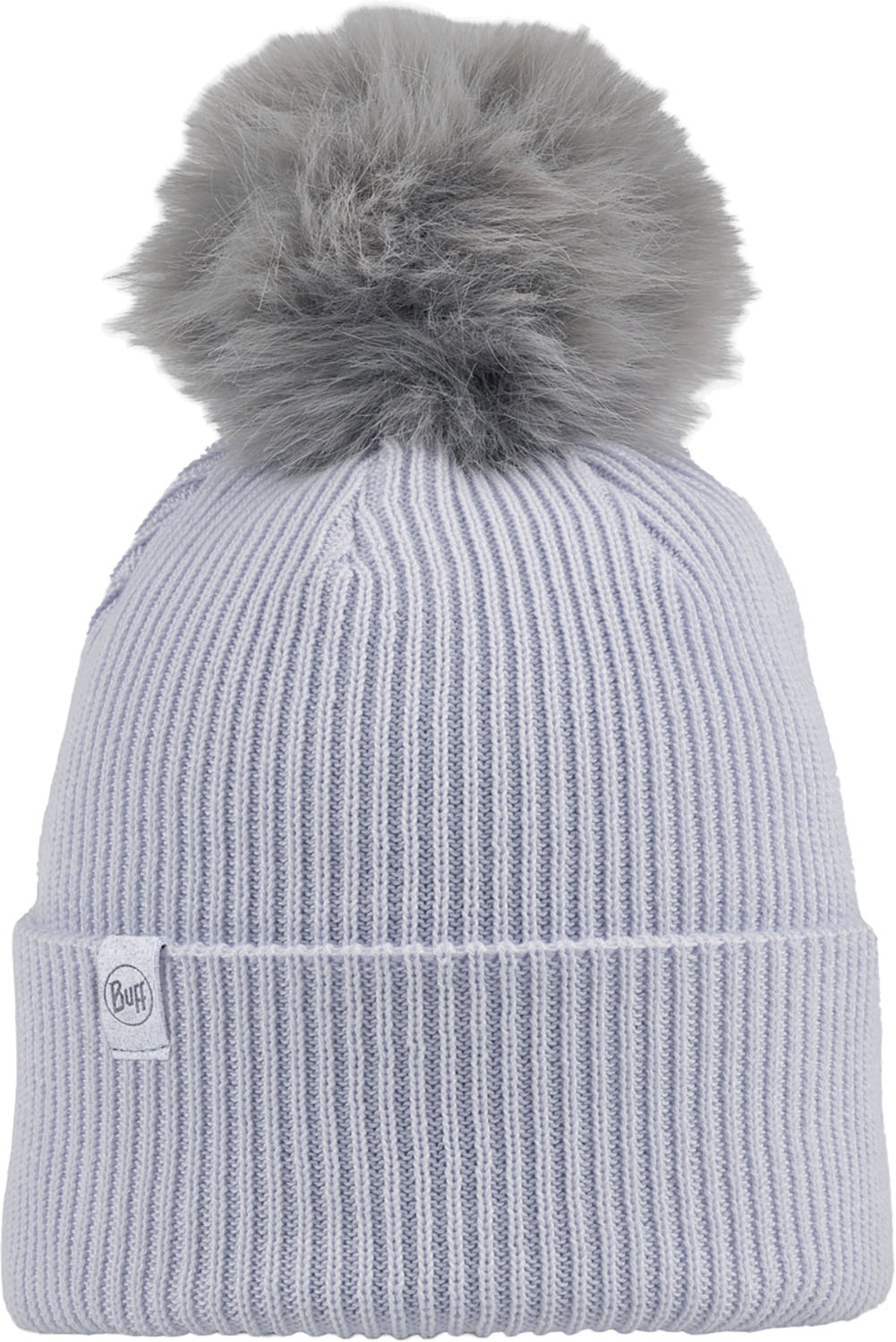 Buff バフ KNITTED BEANIE KESHA CRYSTAL GREY アウトドア 帽子 ニット帽 ニット カフビーニー フェイクファーユニセックス 590312