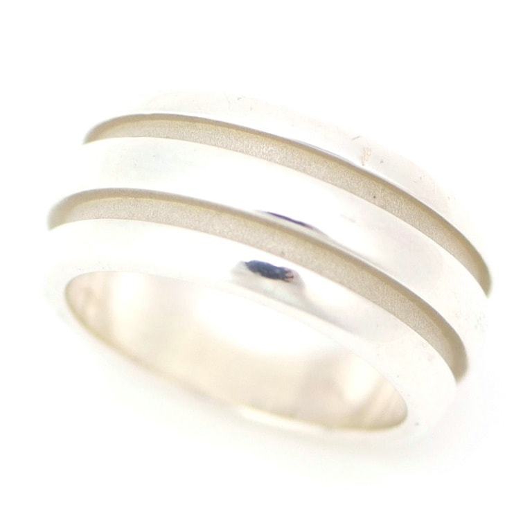 ティファニー TIFFANY&Co. 指輪 グルーブドダブルライン リング #11 /シルバー/SV925【中古】(66367) 15,048円