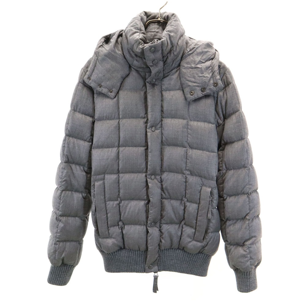 エイケイエム ウール 長袖 ダウンジャケット XL グレー系 AKM フード レディース
