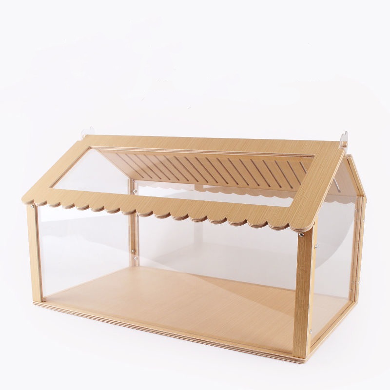 1年保証 ハムスター ケージ 大きい 透明 アクリル 組立式 お掃除しやすい 通気 飼育ケージ 小動物ケージ