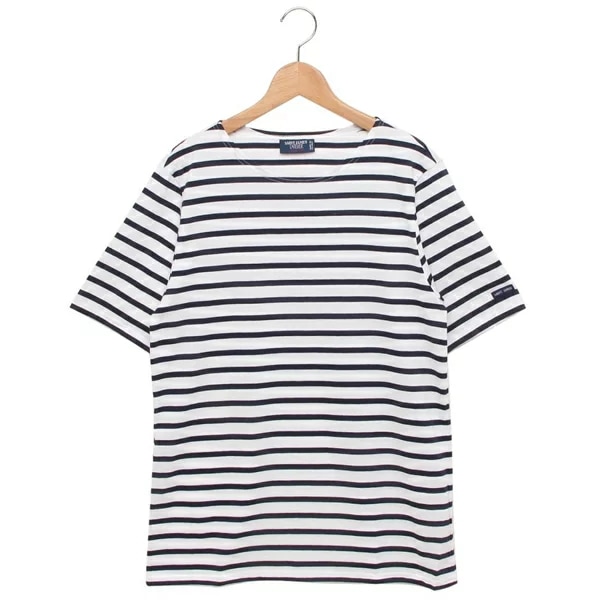 Tシャツ カットソー レヴァント ネイビー ホワイト メンズ ST.JAMES 9863