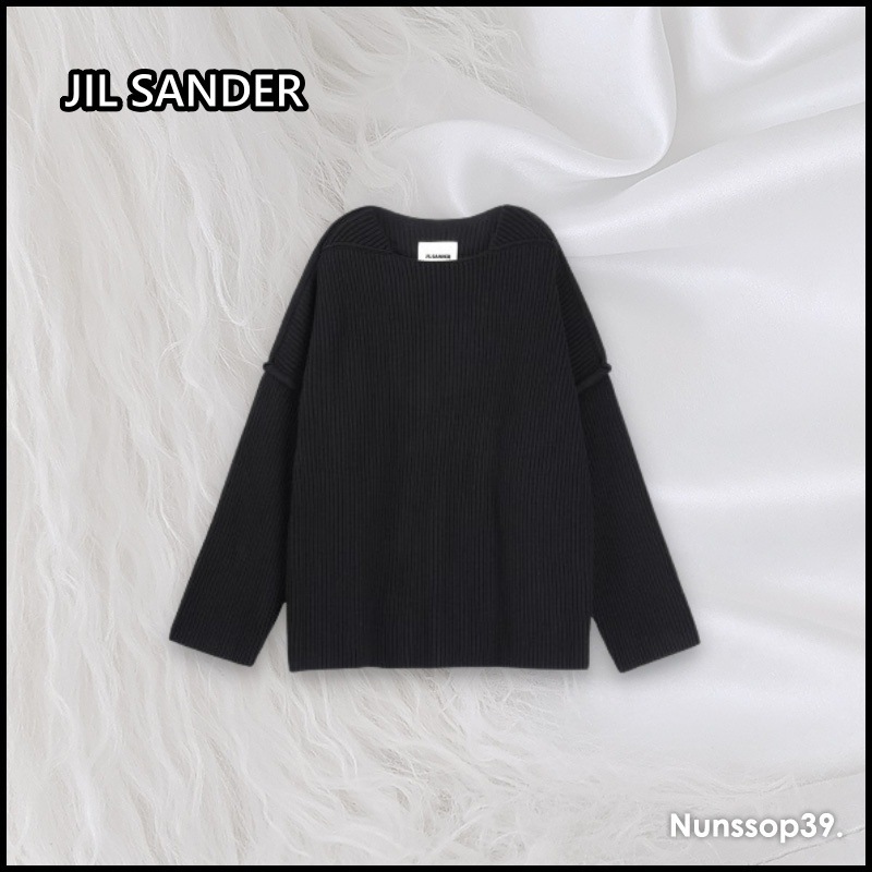 JIL SANDER フィッシャーマン ボート ネック ニット