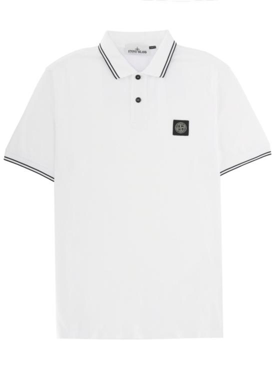 STONE ISLAND Men Polo Shirts 2200010 S0018V1001 White