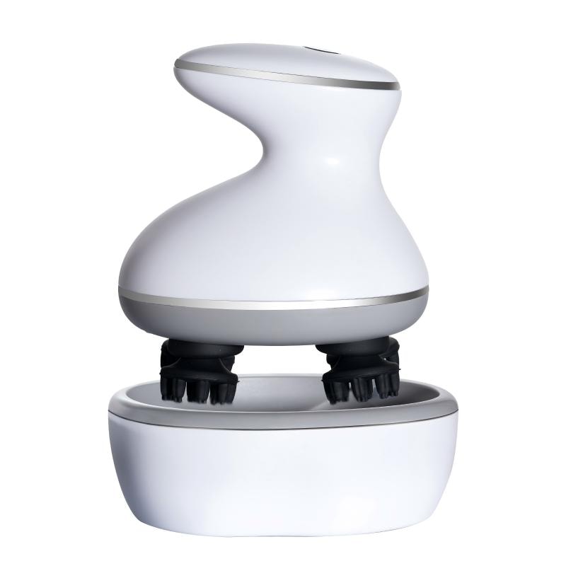 電動 ヘッドマッサージャー ヘッドスパ EMS シャンプーブラシ 電動 ヘッドスパブラシ フェイスケア IPX7防水 3D振動 広範囲赤色LED 収納ケース付き 小型 静音 お風呂 乾湿両用