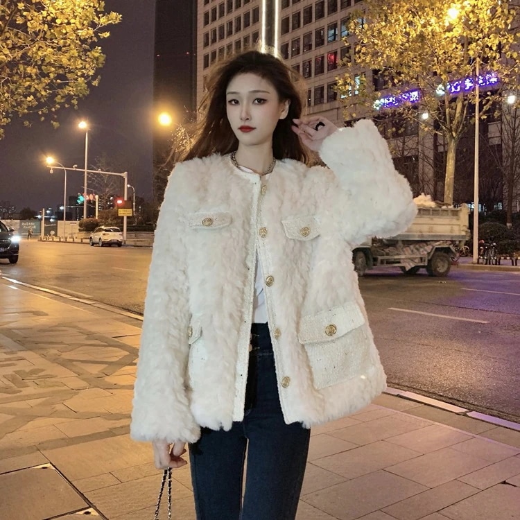 冬 防寒 あったか BF風 スタイルアップ かわいい ブルゾン アウター ジャンパー ファッション 大人 ゆったり カジュアル ストリート サイズ レディース ムートン ゆるダボ シルエット 秋