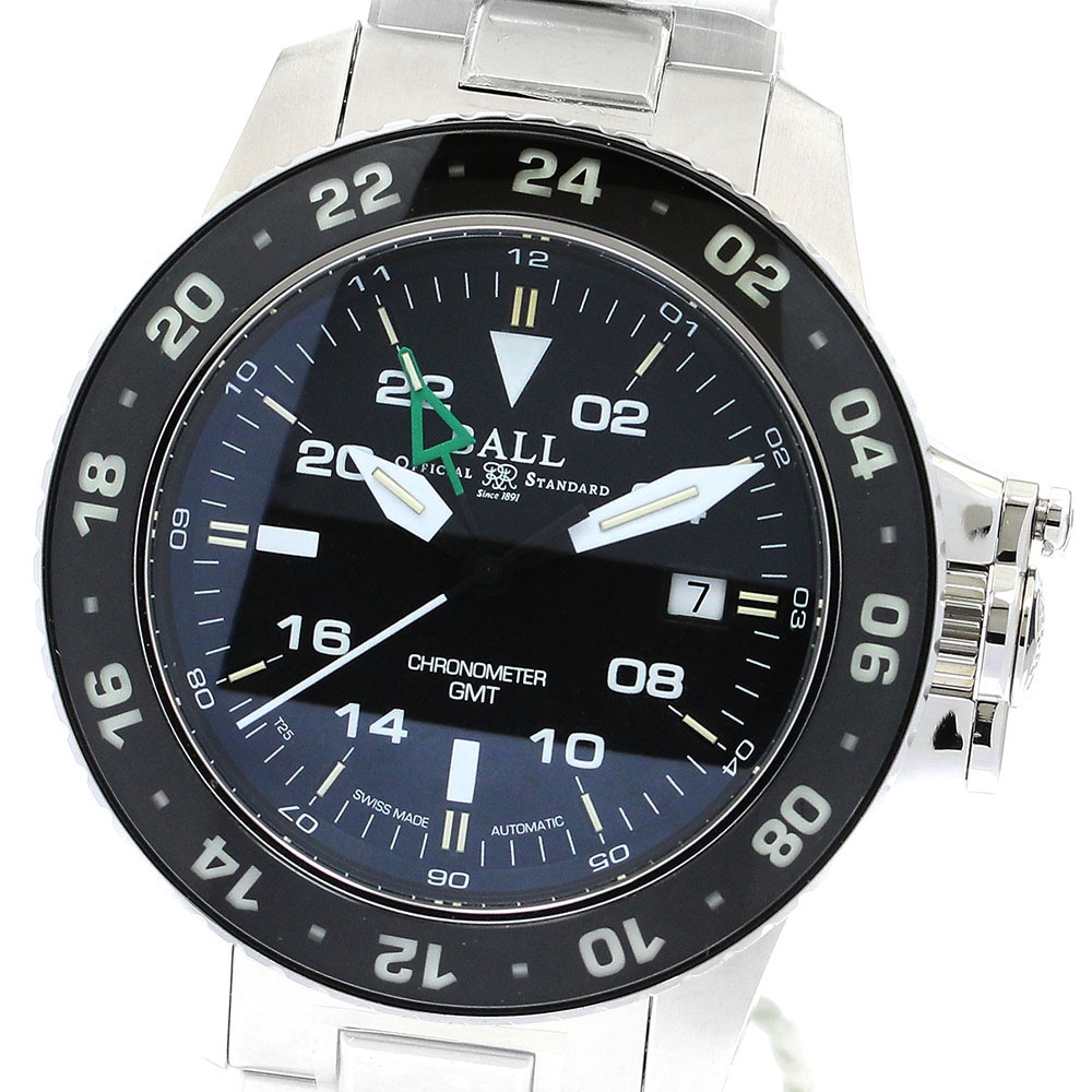 ボールウォッチ BALLWATCH DG2018C-S1CJ-BKGR エンジニア ハイドロカーボン GMT デイト 自動巻き メンズ 未使用品 保証書付き_899255【中古】