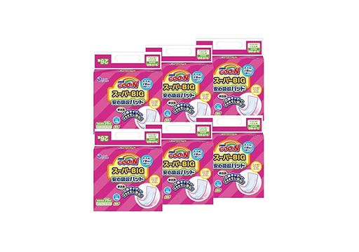 【パッド スーパーBIG】グーン 安心吸収 (15~35KG)156枚(26枚×6) [ケース販売]