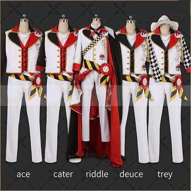 【本日限定激安格】ツイステッドワンダーランド 全員 コスプレ衣装 riddle ace cater deuce trey ウイッグ 靴 能