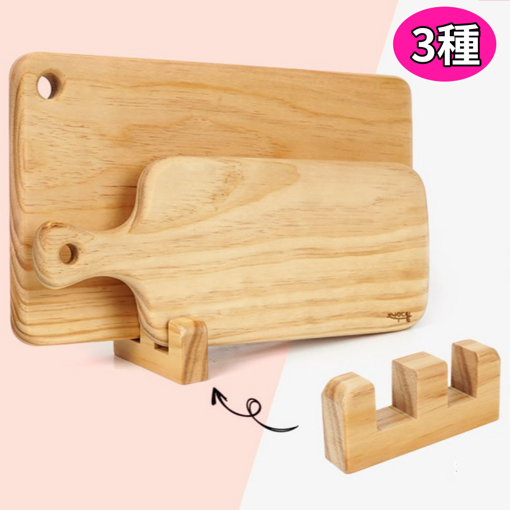 [NAMUDREAM] 韓国製作 ミソン 丸木 木製まな板 2pセット(ホルダー贈呈) / 松の手作りまな板 カッティングボード 3種