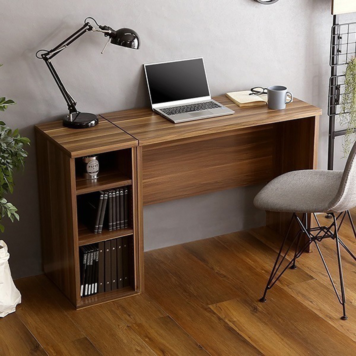 ヴィンテージデスク 学習デスク 勉強机 90幅 木目調 ワークスペース テレワーク コンパクト 10,768円
