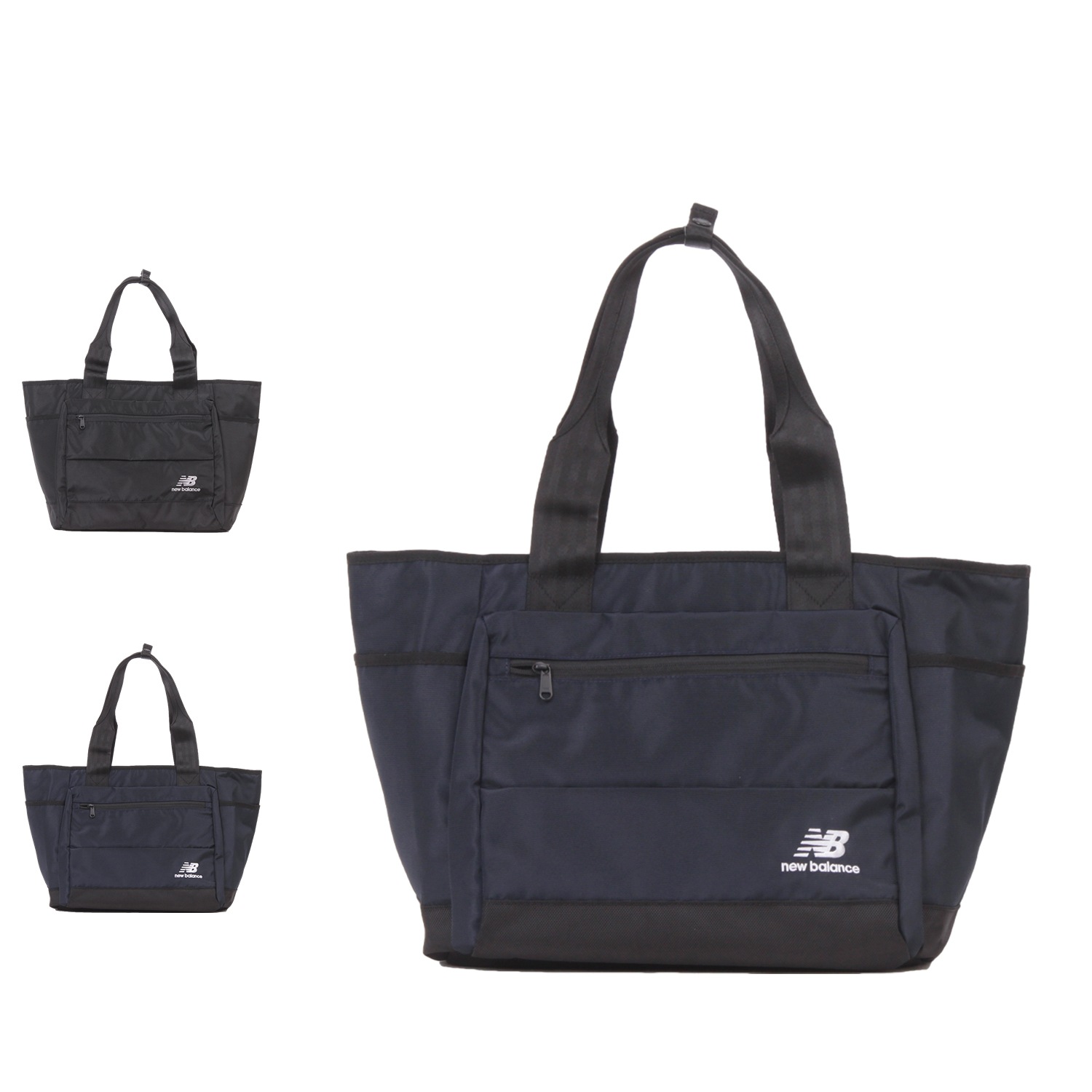 トートバッグ メンズ レディース 25L ファスナー付き 撥水 ブラック ネイビー 黒 JABL1757