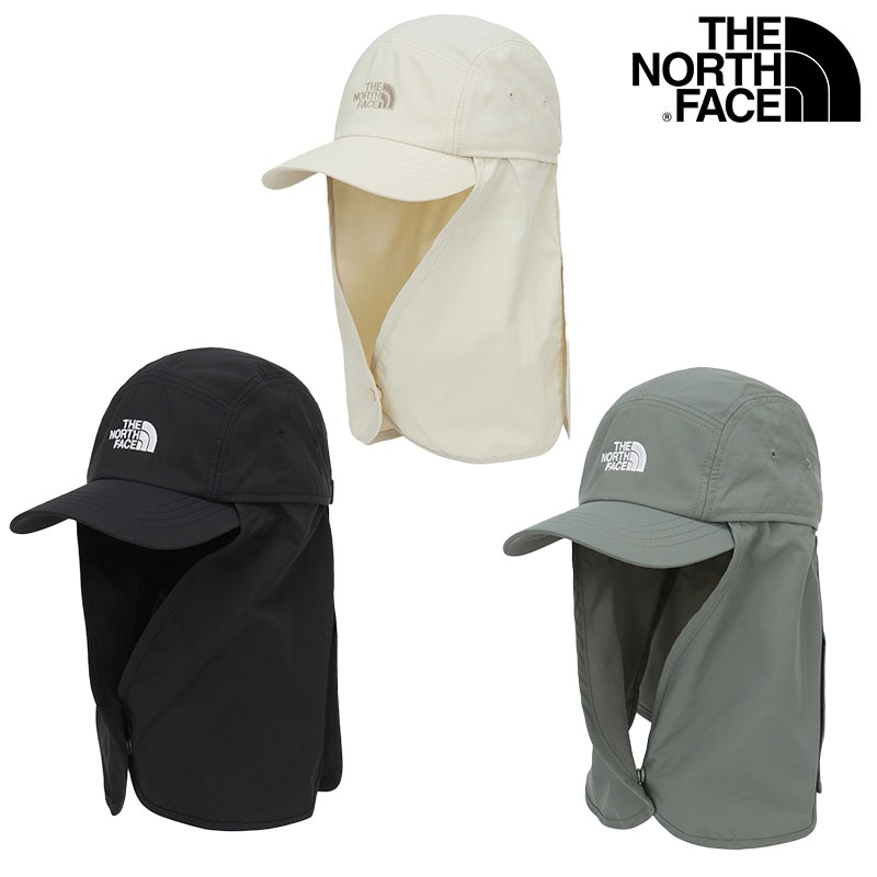 NE3CQ15 ECO LIGHT SHIELD CAP/EX キャップ キャンプキャップ ツバ あご紐 サンシェード 帽子 キャップ 日よけ 紫外線カット 登山 アウトドア トレッキング 海水浴