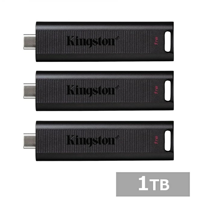 【3セット】 キングストン USBメモリ DTMAX/1TB DataTraveler Max USB 3.2 Gen 2 USB-C 1TB Kingston Type-C USBメモリー
