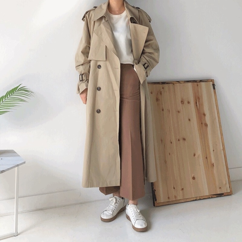 横開き トレンチコート(3color)