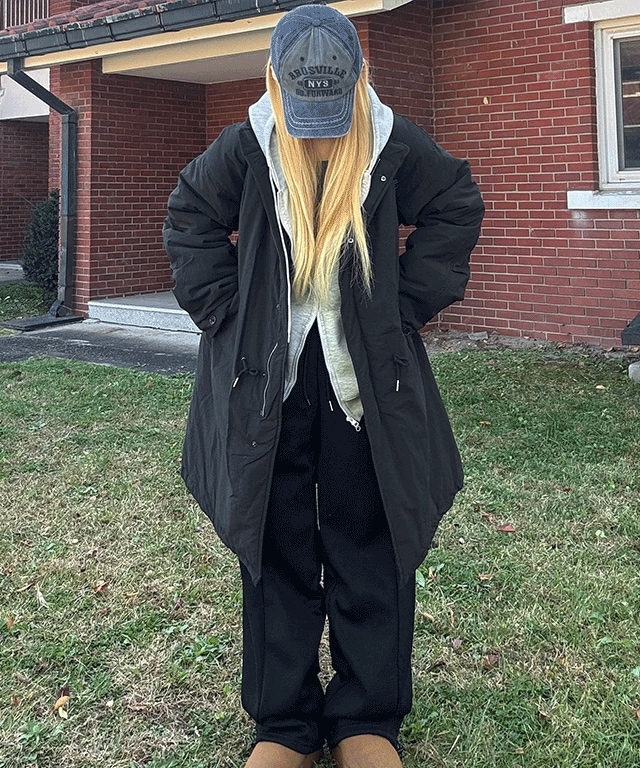 リアム ウォーム クラウド ロング フィールドジャケット ダウンジャンパー / デイリールック オーバーフィット ルーズフィット アバンフィット アウター