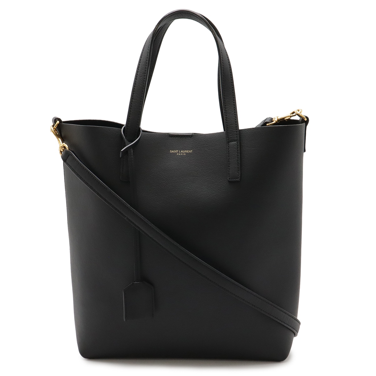 YSL イブサンローラン トイ ショッピング トートバッグ 2WAY ショルダーバッグ レザー ブラック 黒 60030