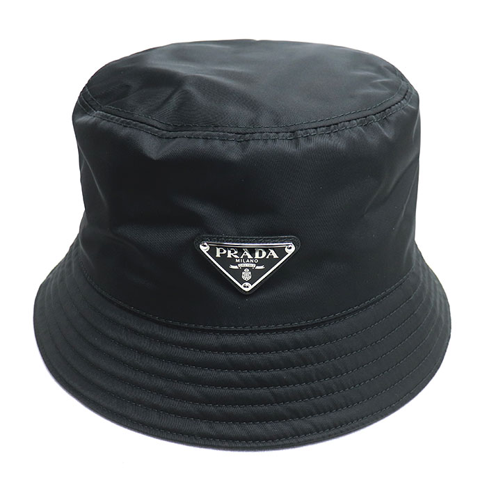 PRADA プラダ Re Nylon ハット バケットハット ブラック 2HC137 2DMI F0002 L ユニセックス 中古 美品