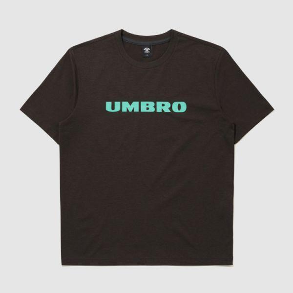 フレッシュビッグレタリング半袖TシャツダークチャコールUR121SRS12DCH 931295