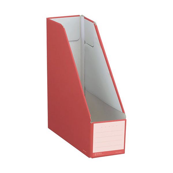 (まとめ) コクヨ ファイルボックス(NEOS)スタンドタイプ A4タテ 背幅102mm カーマインレッド フ-NEL450R 1セット(10冊) (×10セット)