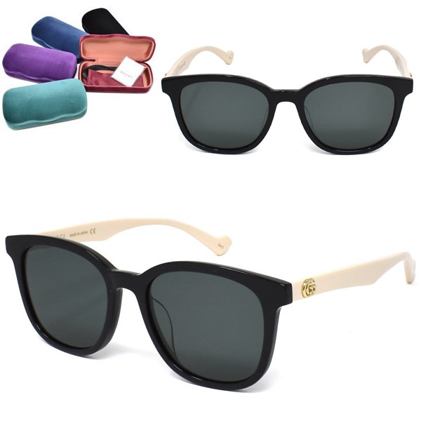 サングラス GG1001SK-003 アジアンフィット メンズ レディース ユニセックス ブラック グレー