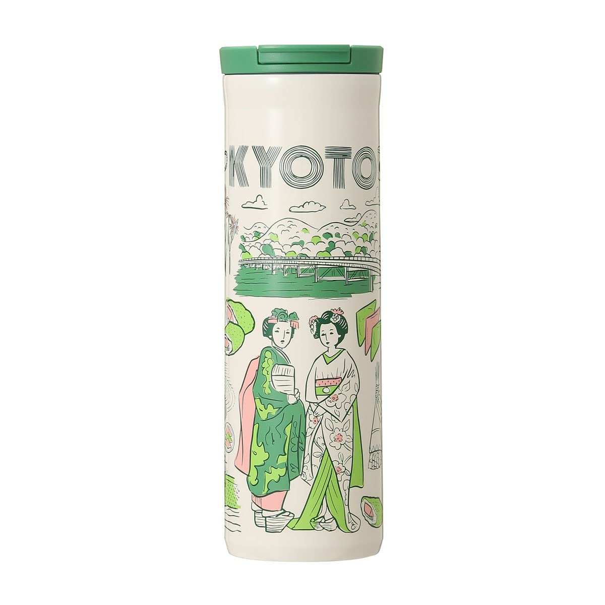 STARBUCKS スターバックス タンブラー コーヒー スタバ 日本限定 京都限定 ステンレスボトル Been There Series マイボトル KYOTO l着物 舞子 芸者 鴨川 kyoto