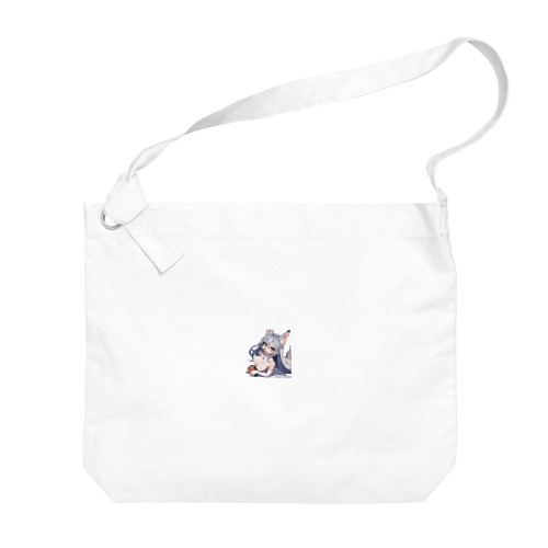 【文字入れ可能受注生産】オオカミの女の子　ローラ ビッグショルダーバッグ