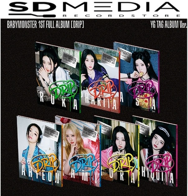 BABYMONSTER (YG TAG ALBUM 7Ver SET) 1st Full Album DRIP