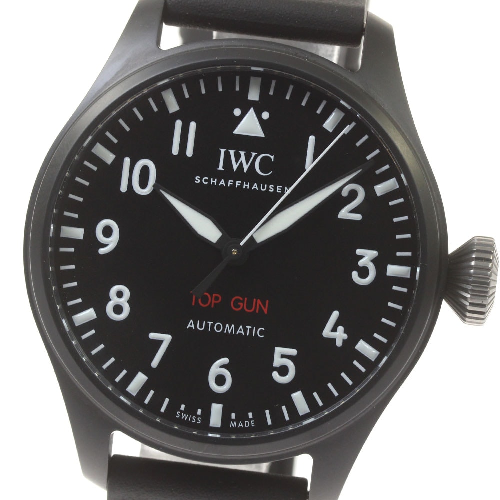 IWC IWC SCHAFFHAUSEN IW329801 ビッグ パイロットウォッチ 43 トップガン 自動巻き メンズ 美品 保証書付き_826374【中古】