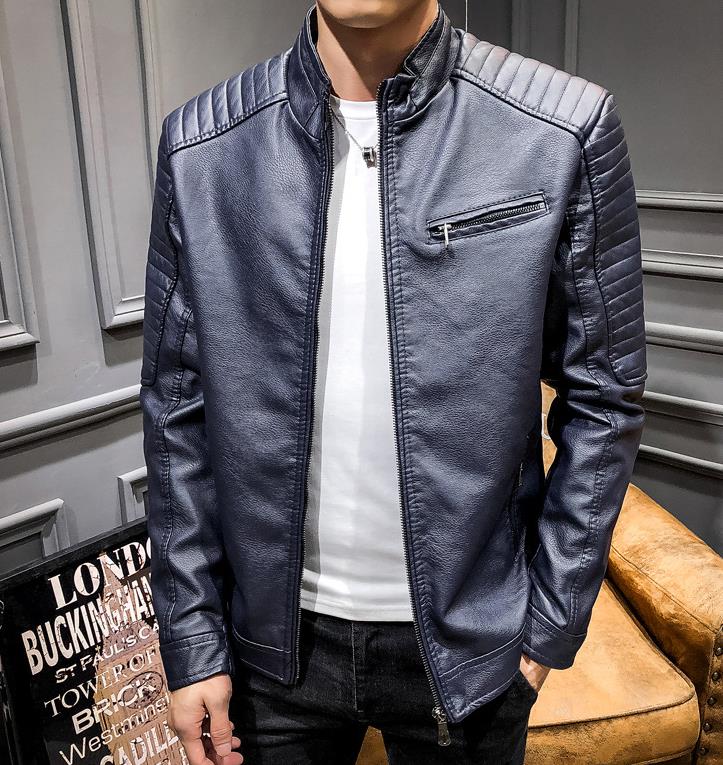 MLXLXXLXXXL3color秋冬モデル大きいサイズメンズライダースジャケットレザージャケット