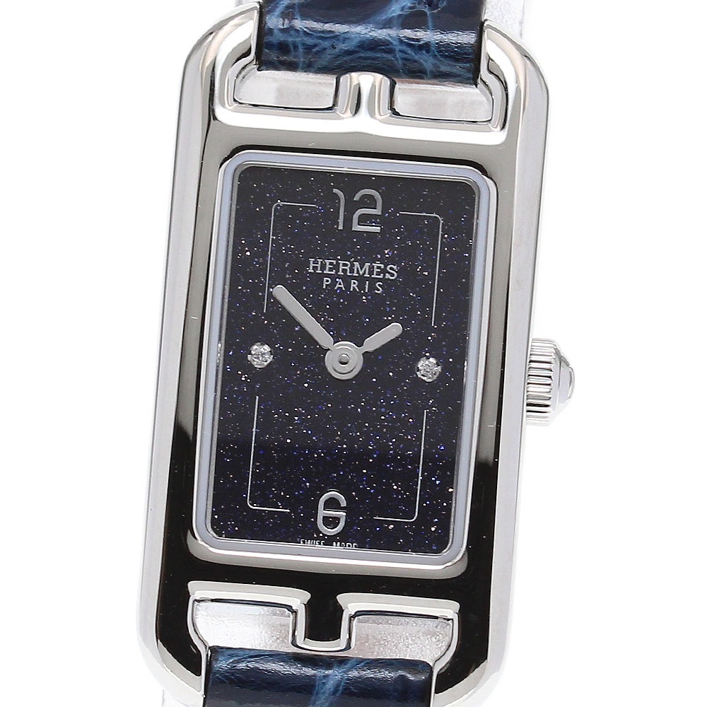 エルメス HERMES NA2.110c ナンタケット クォーツ レディース 美品 内箱・保証書付き_831266【中古】