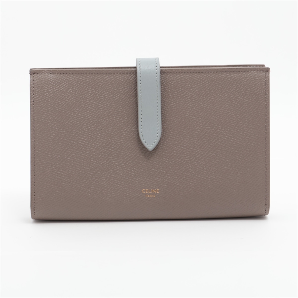 極美品 ラージストラップ レザー 長財布 長財布 二つ折り 三つ折り コンパクト ウォレット ラウンドファスナー レディース MMM BG15-10 中古