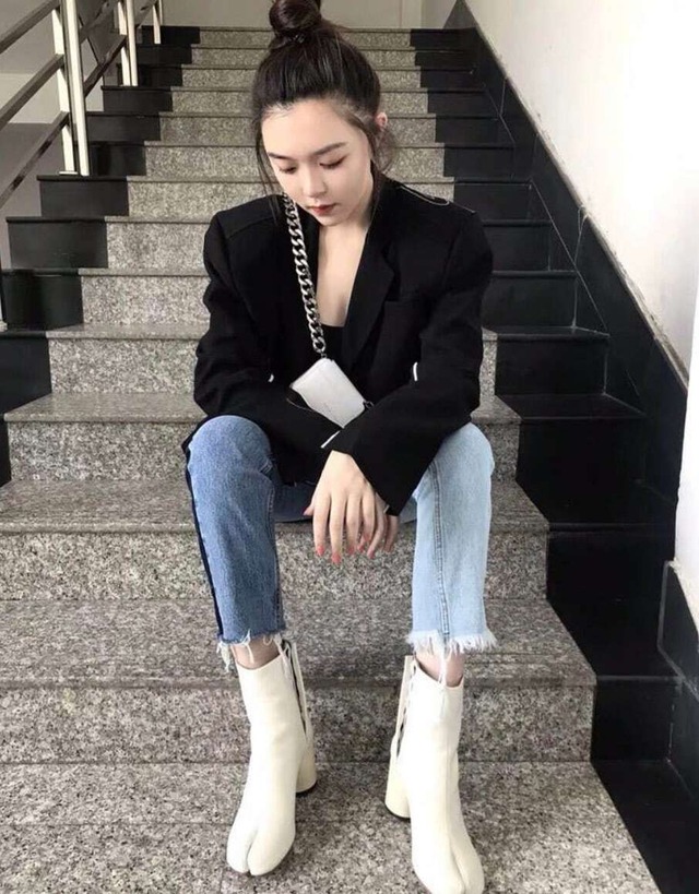 【即納】足袋 ブーツ 足袋ヒール　タビブーツ 大人可愛い 韓国系 オルチャン 人気 トレンド 新作 20代 30代 40代 シューズ 靴 きれいめ かわいい おしゃれ 7,980円