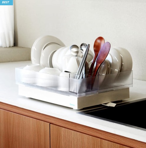 モダンスクエア 食器乾燥台 流し台 皿乾燥台 皿洗い乾燥台 水切れ すっきりとした キッチン/プレゼントプレゼント