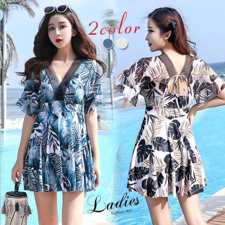 水着レディースファッション水着ワンピース型背中出し可愛いスイムウェアスイミング女性用おしゃれ温泉ビーチリゾートプール海