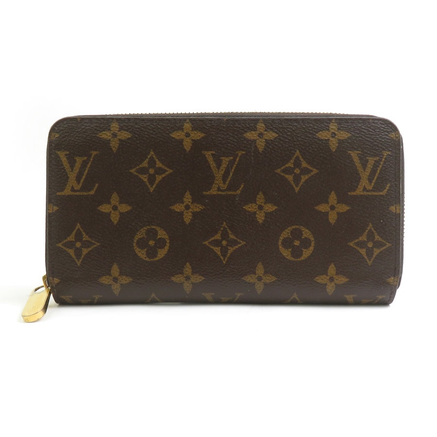 ルイ ヴィトン LOUIS VUITTON ラウンドファスナー長財布 モノグラム ジッピーウォレット モノグラムキャンバス ブラウン ユニセックス M42616 h31248a