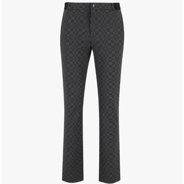 男性スクエアパターンストレートフィットパンツ6L11604